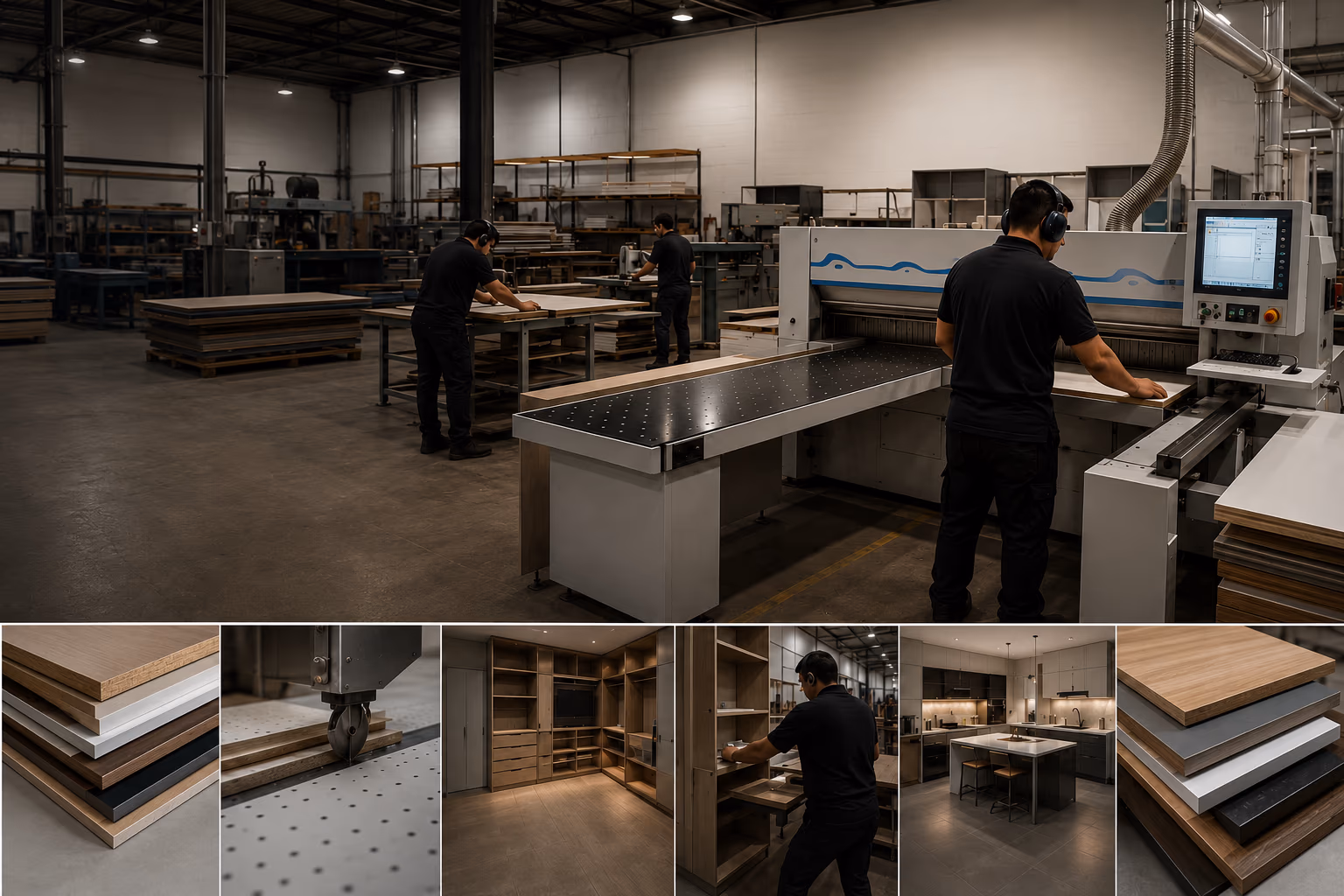 Producción en melamine a escala