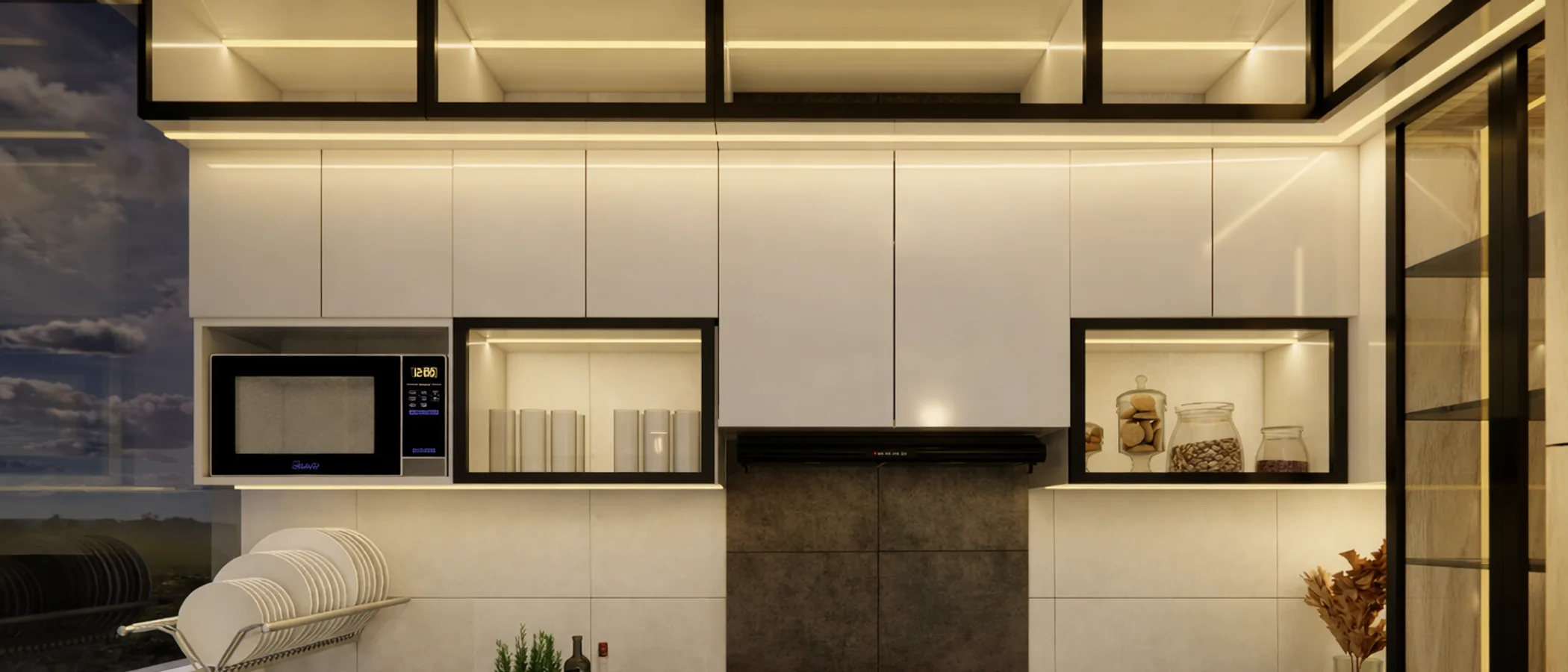 Cocina residencial moderna con mobiliario a medida por Dacor Luna